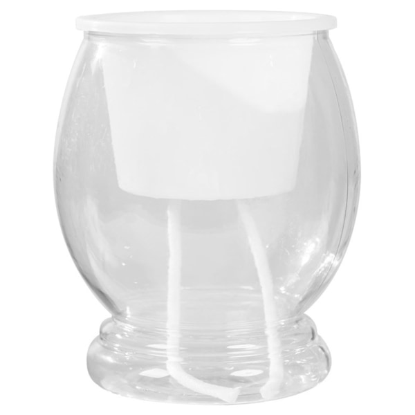 Enkel självabsorberande blomkruka Rent-Transparent Utseende Planteringsbassäng Heminredning 1PCs