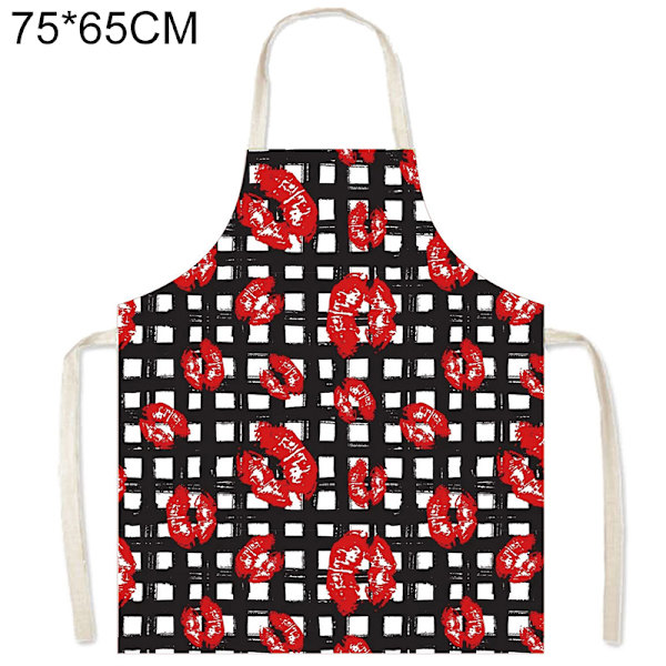 Köksförkläde Printed matlagningsförkläde Modern modekock som bär för hushållsrestaurang DIY 3 75*65CM