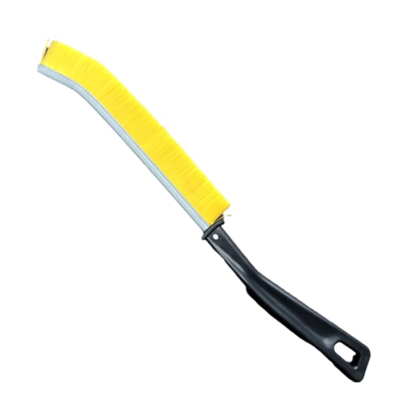 Badrumsslitsar Hård borste Multipurpose hållbart fläckborttagningsverktyg för badrumsrengöring Yellow