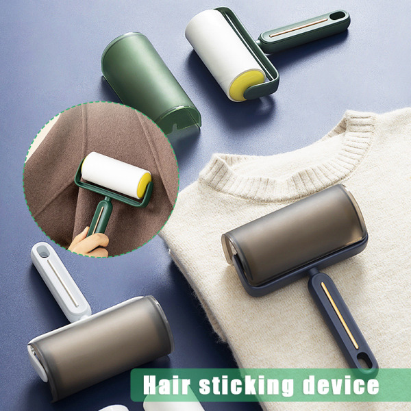 Sticky Lint Roller Fluff Cleaner Remover med cover avdragbar smutsdekal Rengöringstillbehör för kläder soffa husdjurshår Blue