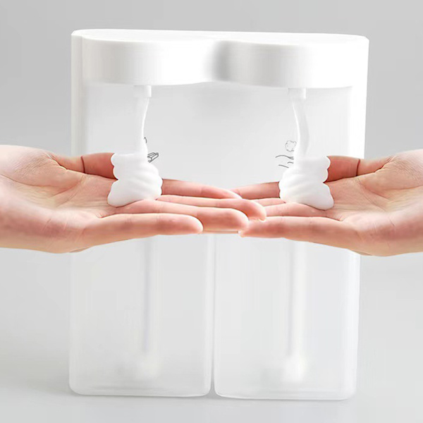 2-i-1 Auto Sensoring Tvål Dispenser Beröringsfria Hand Sanitizers Dispenseringsverktyg Badrumstillbehör C