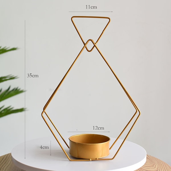 Nordic Portable Järn Dekorativ Blomkorg Planterare Smidesjärn Geometrisk växtkruka Hem Vardagsrum Kontorsinredning Small Square Cake Box