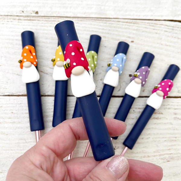 Färgglad Gnome Virknål Heavy Duty Slitstark Stickad Virknål Present till Stick älskare 7 Piece