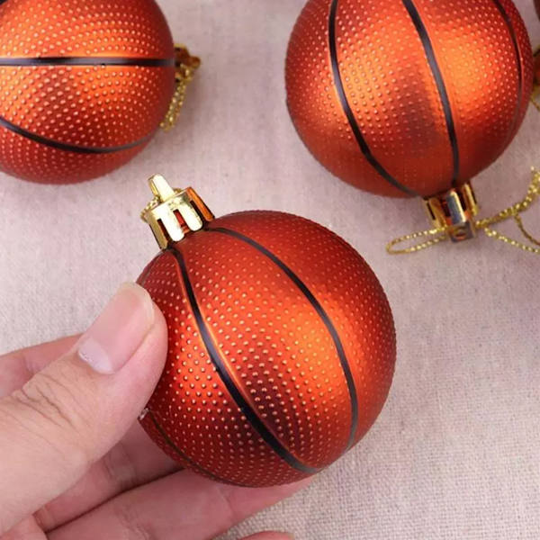 Julgranskulor Set 6 cm Sportbollar med tema Julgransprydnader Hängen för juldekoration