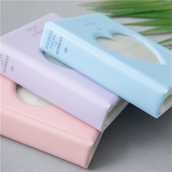 Hollow Heart Pictures Fotoalbum Multipurpose Photocard Binder Holder Card Pink