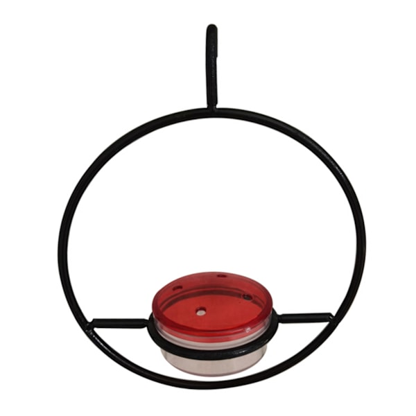 Metal Circle Birds Matare för kolibrier Utomhus sällskapsdjur Fåglar matningshållare för inomhus utomhusdekoration Black