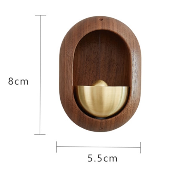 Trä Mässing Dörrklocka Magnetic Windchime C