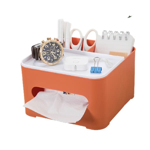 Fjärrkontroll vävnadslåda med multicells multifunktionell organizer för hemmakontor Green Small