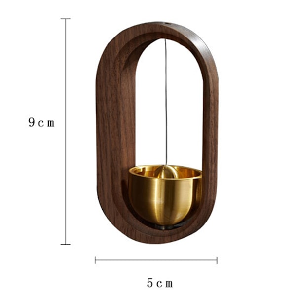 Trä Mässing Dörrklocka Magnetic Windchime B