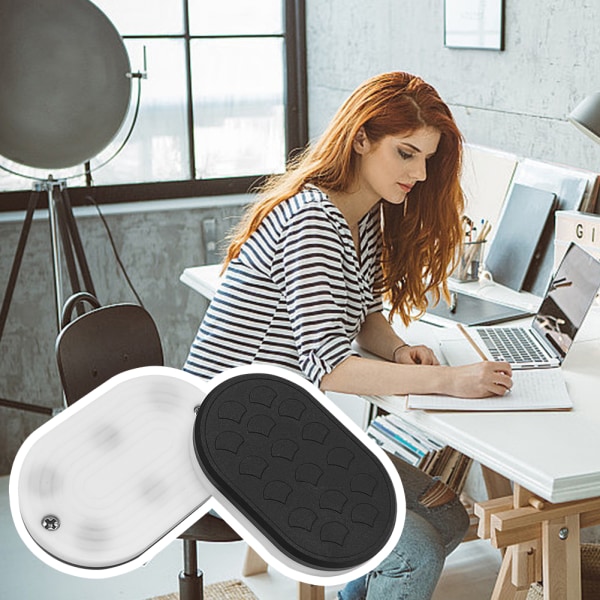 Curved - Groove EDC Fidgets Sliders Personligt tryckkort för stress relief för vardagen Silver