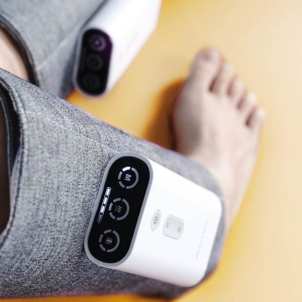 Trådlös benmassageapparat med digital display Multi Justerbar massageanordning för muskelsmärta K709b