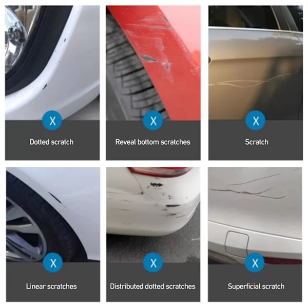 Billack-penna för touch-up, snabb torktid, vattentät, reparerar repor på bilen, för bilvård Matte Black