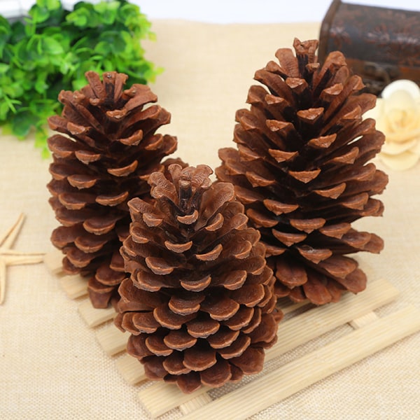 Christmas Pinecone Ornaments Naturliga stora tallkottar Julgransdekor för hem utomhusdekoration 9CM