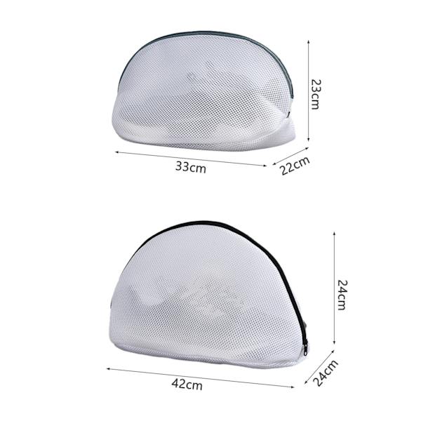 Hushållsskotvätt mesh Antideformation Klädstädpåse för tvättmaskin L