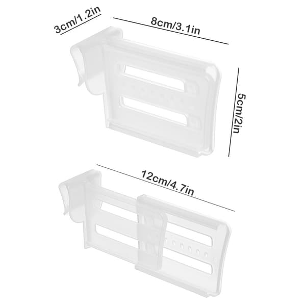4st Divider Splint Transparent Justerbar Fritt Kylskåpspartition Splint Kök Klassad Sortering Förvaring