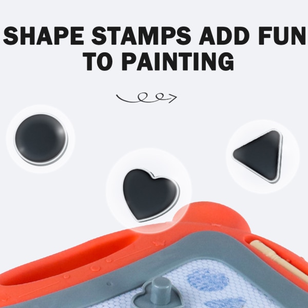 Barn magnetisk ritplatta Magnetisk raderbar skärm målarbräda Konstmålningsverktyg Orange