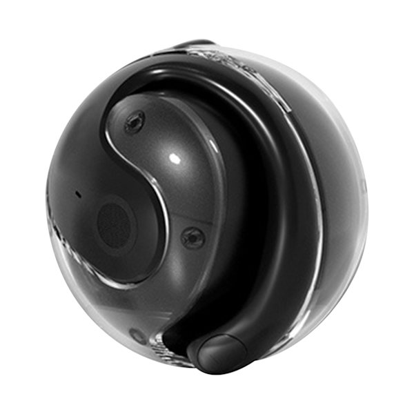 Öronhängande Bluetooth-kompatibelt headset Brusreducerande Sportheadset för cykelkörning Black