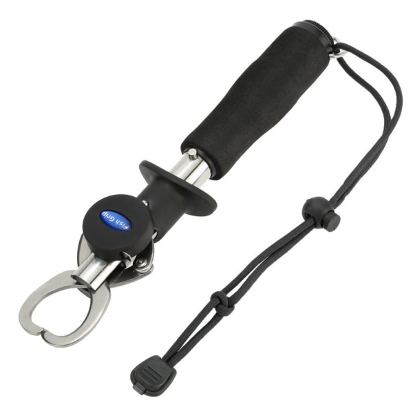 Fish Clamp Control Rostfritt stål Fishing Lip Grip Hållare Grabber Tång Med Vikt Skala Verktyg Tape Rule