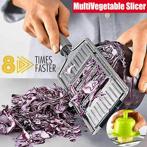 Multi-purpose Slicer Cuts Rostfritt stål rivjärn skalare Set Ost rivjärn Kål rivare Köksredskap för kök 3 In 1