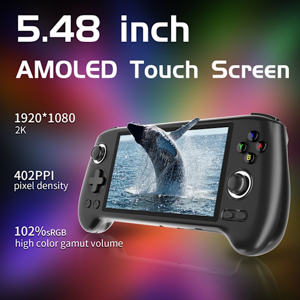 Androids 13 handhållen spelkonsol Lätt spelenhet för vuxna Tonåringar Barn Black 256G
