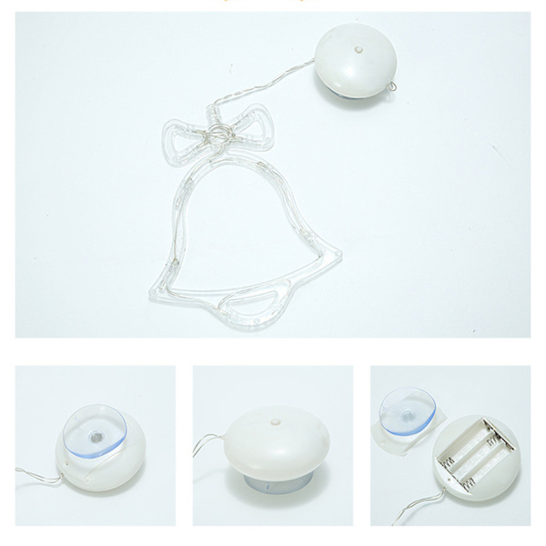 Christmas Cartoon Sugkopp String Lights Enkel Xmas Festival dekorativa ljus för semester fester 4pcs