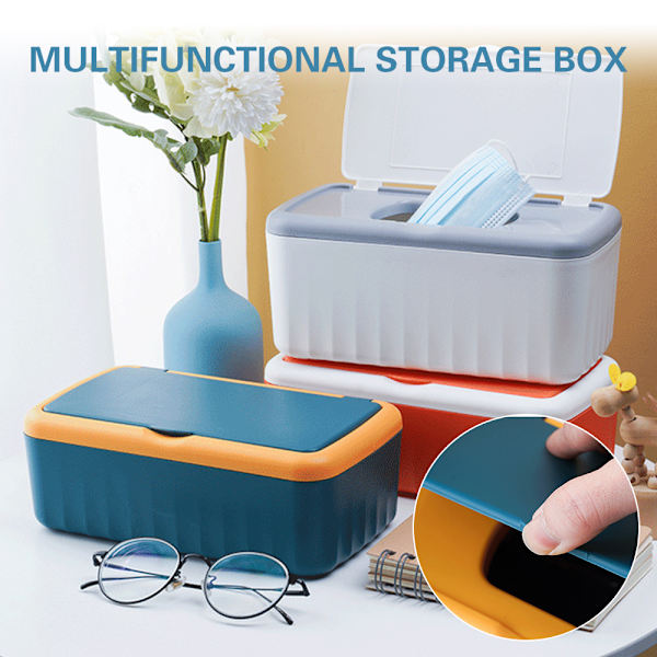 Desktop Tissue Box Hållare Modern Dammtät Enkel att använda våtservetter Dispenserhållare Medium