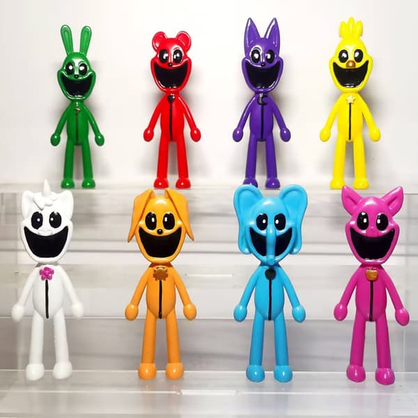 Tecknad Smilings Critters Figurer Slitstarkt Slitstarkt hantverk Inredning för Vardagsrum Sovrum 11