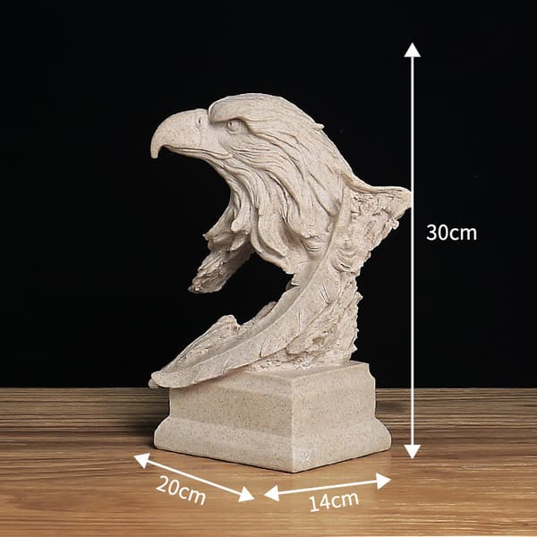 Djurskulptur Harts Örn/elefantprydnad Hemmakontor Skrivbordsdekoration Presentkonst Vardagsrumsstaty Eagle