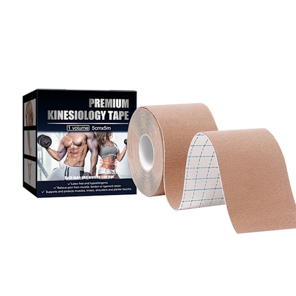 Andas Kinesiologitejp Sportband Förhindra Belastning Atletisk Tejp för Stöd, Smärtlindring, Sjukgymnastik, Återhämtning 2pcs