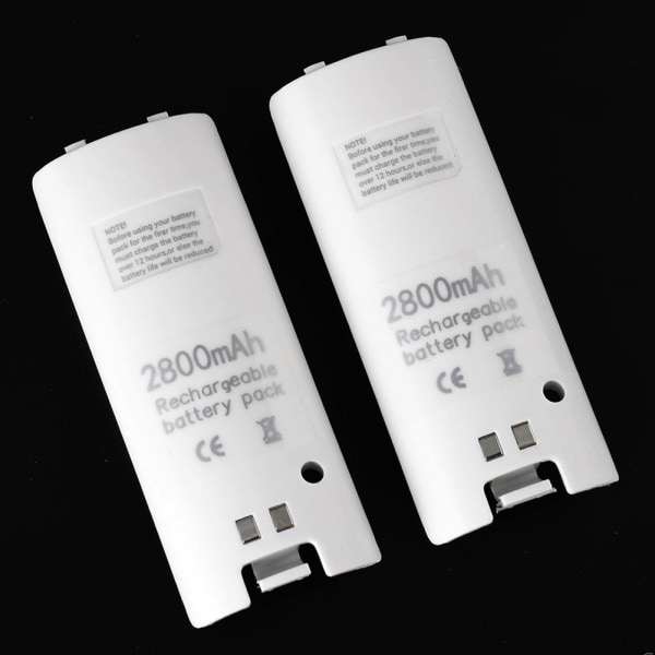 Dubbel Laddstation 2*2800mAh Uppladdningsbart Batteri för Wii kontroll