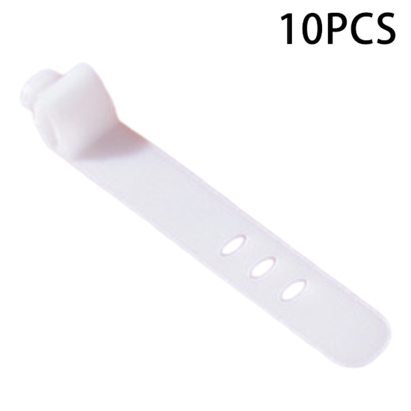 Desktop Data Cable Organizer Box Multi-purpose Slitstark kabelbox för hem i sovrummet Straps 10pcs