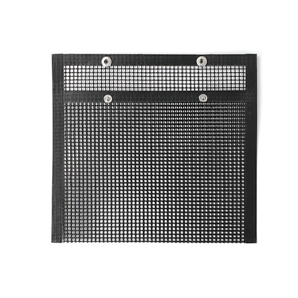 BBQ Grill Mesh Bag Återanvändbar Lätt att rengöra Non-Stick Mesh för utomhus picknick matlagning Grill Black 22*27CM