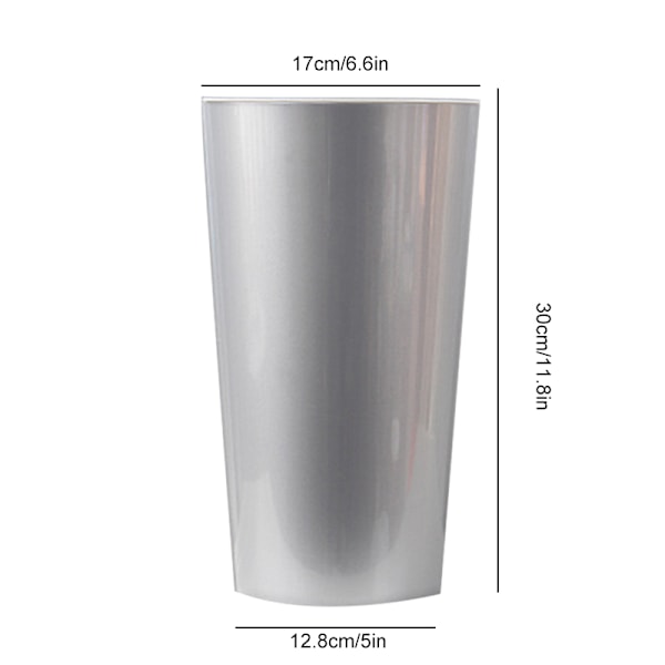 Självbevattnande kruka Violet Pots Lazy Flower Pot Automatisk bevattning Kruka Blomkruka Silver L