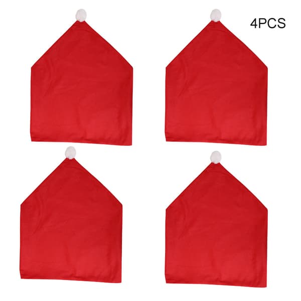 Julstolsöverdrag Söta stolsöverdrag Festlig festdekoration för hemprydnader 4PCS