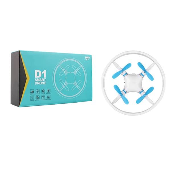 Barnfjärrkontroll Drönarleksak med lampor Headless Mode Quadcopters Leksaker för barn Pojkar Flickor Blue Simple Boxed