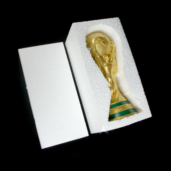 2022 Qatar World-Cup Fotboll Trophy Modell Fotbollsmatch Souvenir Heminredning Boutique 21 Cm Solid