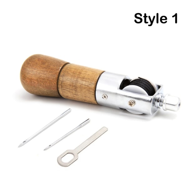 Leathercraft sömnad sömnad syl nål verktygssats för handarbete DIY Läder Skoplånböcker Plånböcker Kläder Reparation Style 2