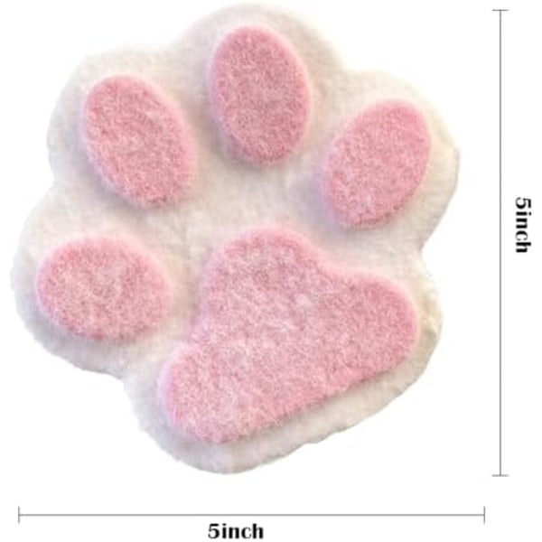 5-tums Stor Kattfot Squishy Leksak, Kawaii Taba Squishies, Kladdig Jelly Kitty Paw Squeeze, Stressreducerande Squeeze Leksak för Barn & Vuxna 2pcs