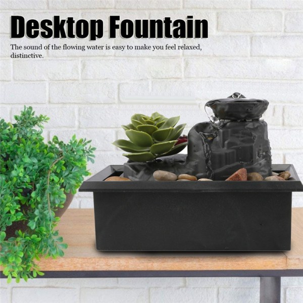 Vatten fontän rinnande vatten prydnad kreativa skrivbord hantverk för hem vardagsrum kontor dekoration A