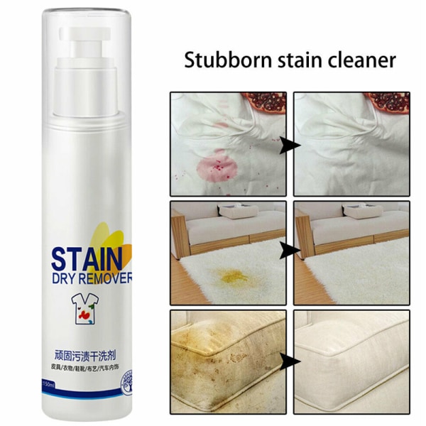 150 ml Cleaner Sprayer Kemtvätt tar enkelt bort envisa fläckar på skor Klädsoffa Lämplig för familjekemtvätt med