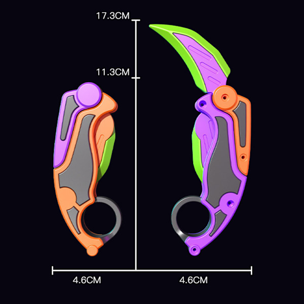 3D- printed Claw Cutter Leksak Personlig hopfällbar Claw Cutter Leksaker för huset Purple