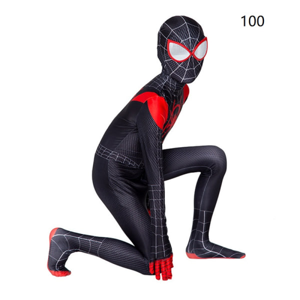 Den fantastiska Spider-Man-kostymen för vuxen/barn Halloween rollspel bär med huvudbonader Cosplay jumpsuits i ett set XS