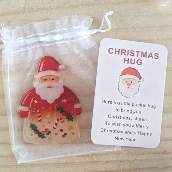 Julkram Liten Ficka Julkram Tomte Emotionellt Stödkort Dekoration För Julklapp Default