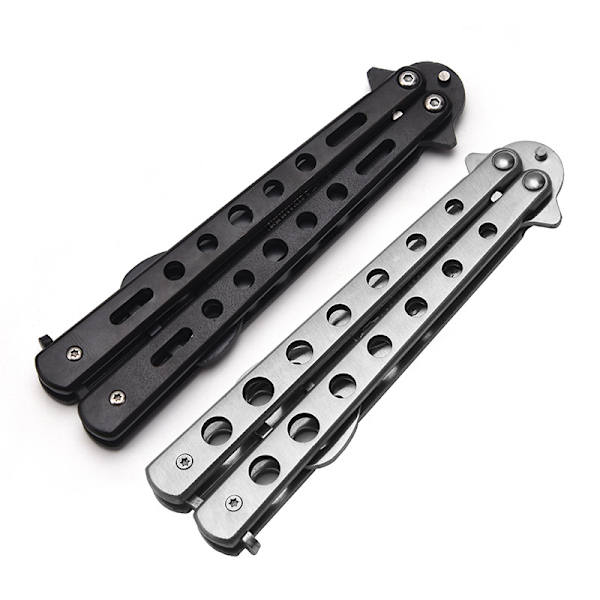 Butterfly Cutter Style Sked BBQ Tool Sked Gaffel Flasköppnare Vikbar Camping Vandring Grill Picknickredskap Spoon