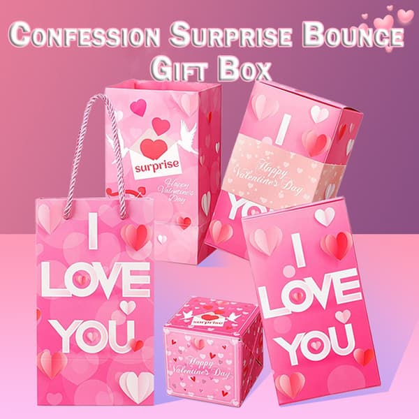 Valentine studsar Röd paketlåda Vikbar Fashionabla studsar Röda kuvert för present 20 Boxes