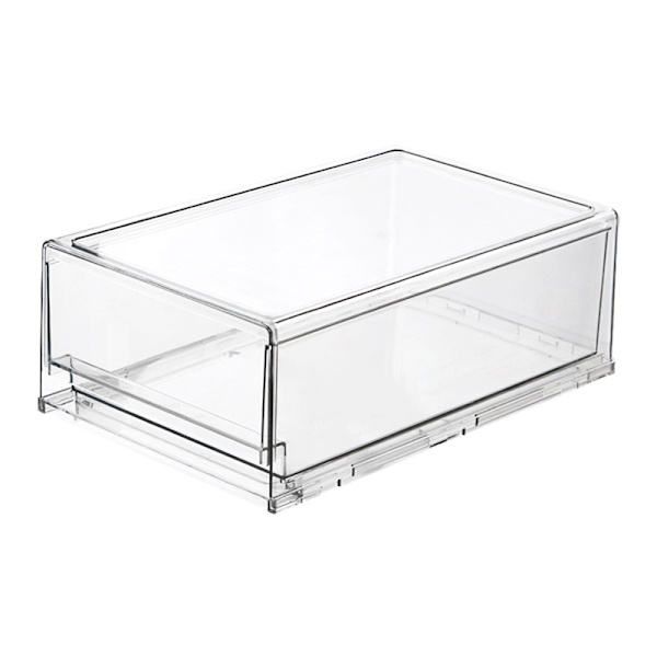 Köksbekvämlighet Transparent Kylskåp Organizer Förvaringslåda Lådtyp För Frysskåp Bänkskivor Small