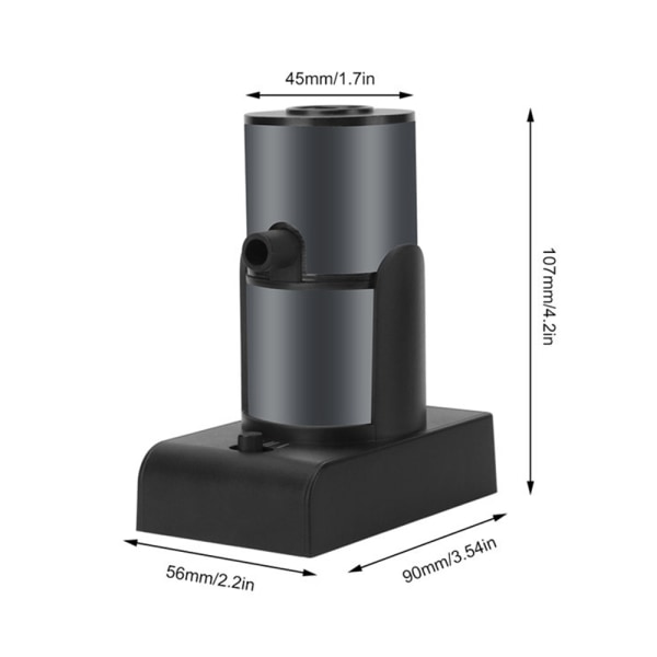 Mini Bärbar Cocktail Lax Rökpistol Snabbt Trådlös Mat Rökning Maskin Alla hjärtans födelsedagspresent Black