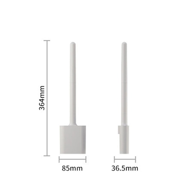 Modern hygienisk TPR toalettborste golv/väggmonterad toalettborste set för hem badrum Moon Mango White