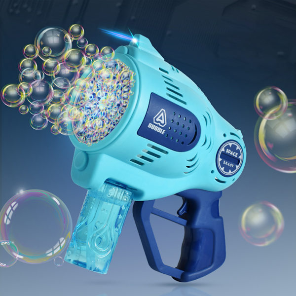 57/139 hål handhållen elektrisk bubbelmaskin med lampor Multifunktionell rolig bubbelmaskin för utegård
