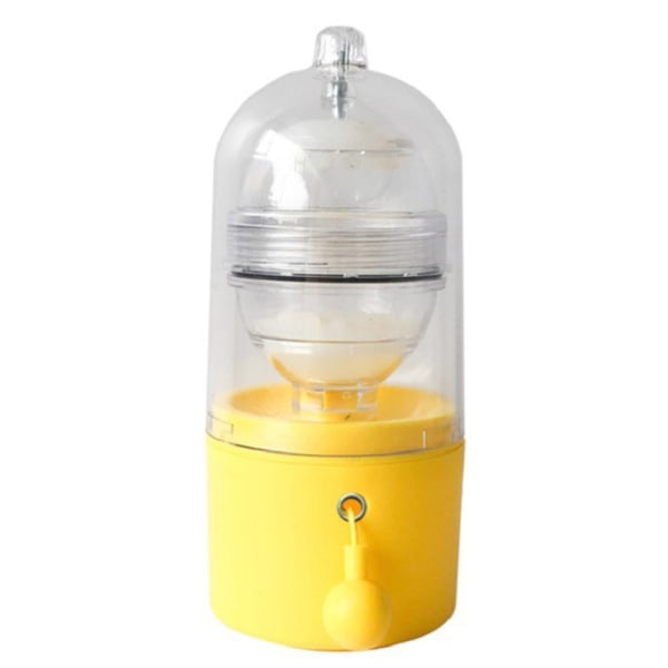 Egg Scrambler Shaker Silikon Pad med dragrep Dragkraft Roterande design Vit äggula Visp Mixer Köksprylar Yellow